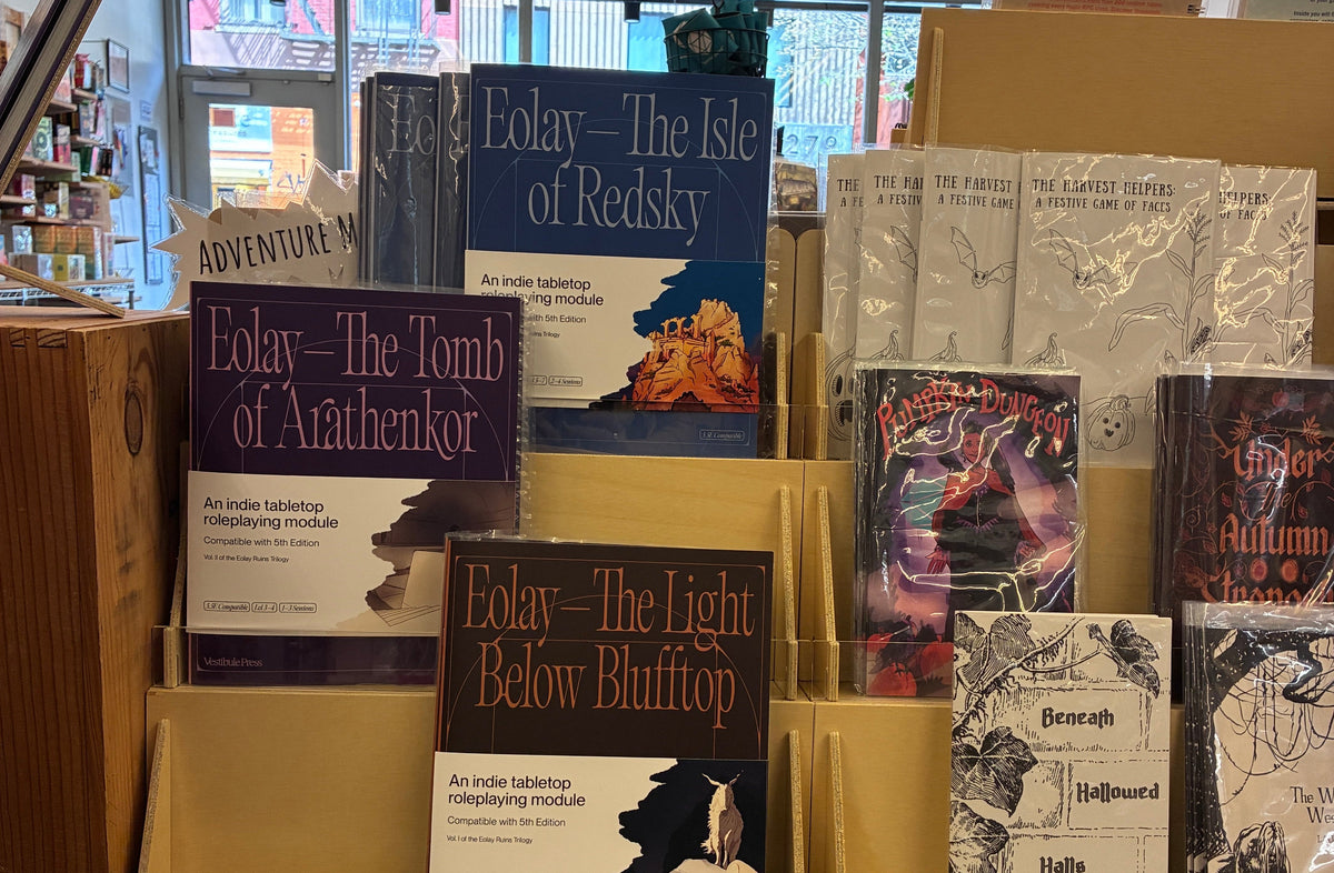 Fall Update—Wherever RPGs are sold (In Brooklyn, at least)